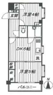 新和マンション【3階】の間取り