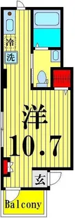 アクアフォレスタ西綾瀬【2階】の間取り
