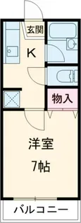コーポみらいパート2【1階】の間取り