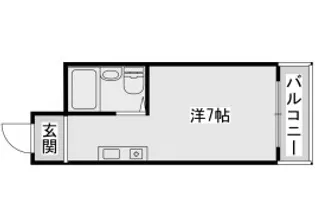 ビッグバーンズマンション桜園【3階】の間取り