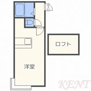 ハイライフ琴似【3階】の間取り
