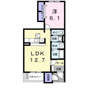 ソラボレI【1階】の間取り