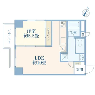 ハイマート渋谷神泉【2階】の間取り
