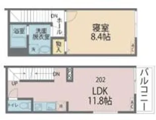 カインドネス小田急相模原VII【2階】の間取り
