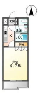 コーポ・ブルースカイ【2階】の間取り