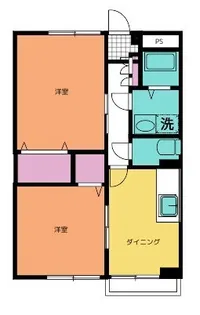 アヴニールB【2階】の間取り