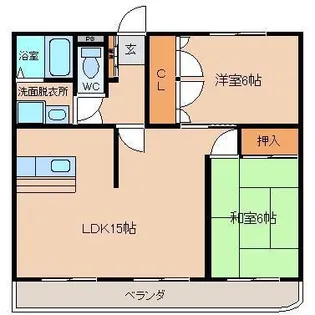 ルネッサ【2階】の間取り