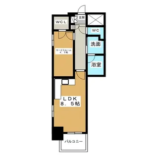 エステムプラザ名古屋丸の内【2階】の間取り