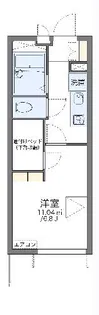 レオパレスサンマリー3【3階】の間取り