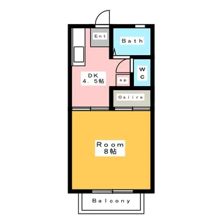向陽ハイツ【2階】の間取り