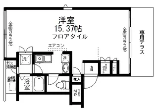 クレセントコート【1階】の間取り
