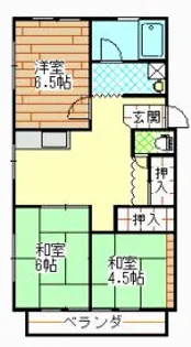 富士見ハイツ【3階】の間取り