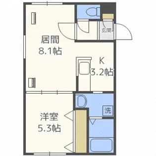 プレシャスハイム発寒南【3階】の間取り