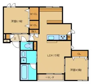 Celestial小竹町【2階】の間取り