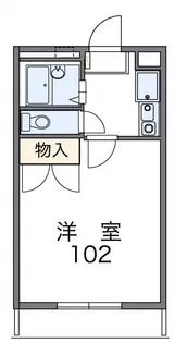 カームプレイスI【1階】の間取り