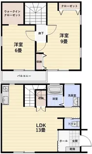 岡山県倉敷市福島【一戸建】の間取り