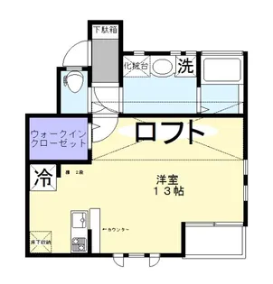 メゾンドブラン【2階】の間取り