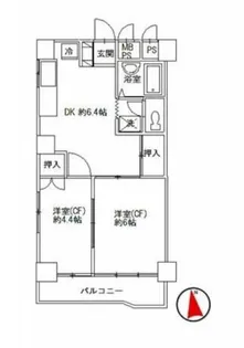 ローヤルマンション熊谷【4階】の間取り