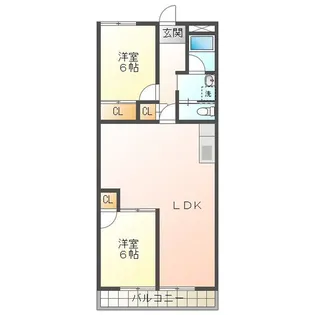 ピア・ロジュマンB【3階】の間取り