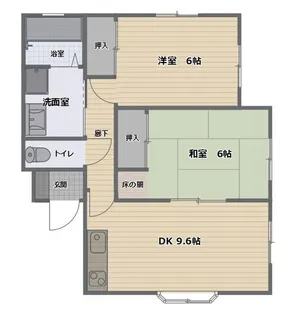 コーポかけはし【2階】の間取り