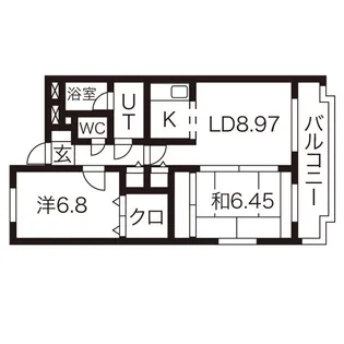 パルテール泉【3階】の間取り