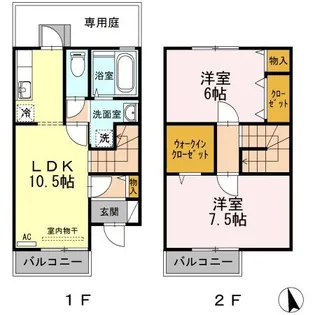 徳島県徳島市川内町北原【一戸建】の間取り