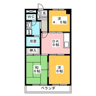 アルシオネ近藤【2階】の間取り