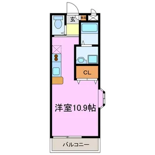 サニーフラット【1階】の間取り