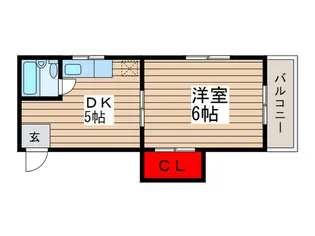 渡辺ハイツ【2階】の間取り