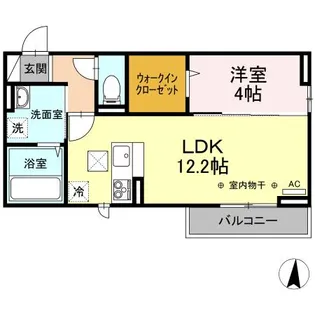 フィーノE【1階】の間取り
