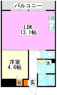 アフレール【3階】の間取り