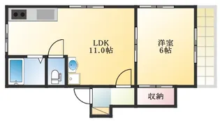 エジャンス国立【1階】の間取り