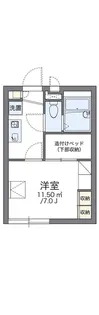 レオパレスますがた【2階】の間取り