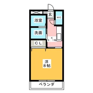 レントリアノン【2階】の間取り