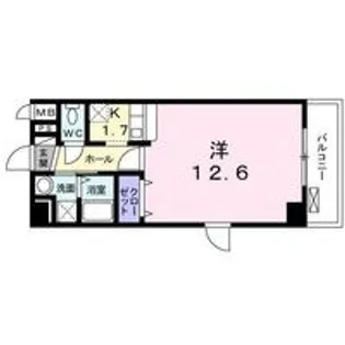 リョーアイ【4階】の間取り