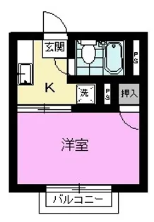 シティハイムファミリア【2階】の間取り