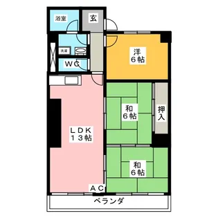 プレミアコートクレア【4階】の間取り