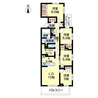 KDXレジデンス武蔵境II【1階】の間取り