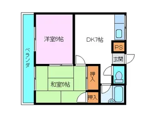 静岡県三島市新谷【アパート】の間取り