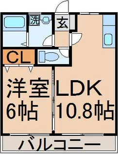 メゾンド グリーン ヒル【2階】の間取り