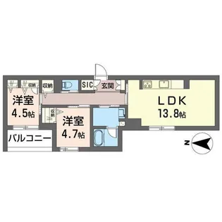 シャーメゾン横浜鶴見【3階】の間取り