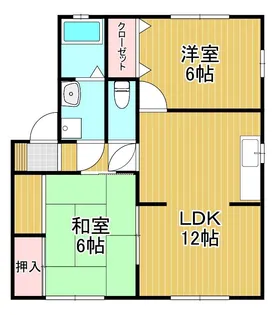 フローレA【2階】の間取り