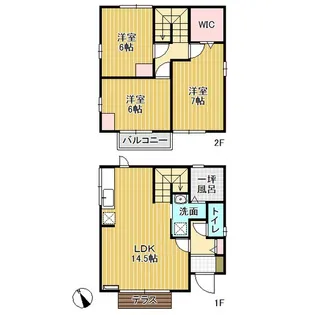 富山県砺波市石丸【一戸建】の間取り