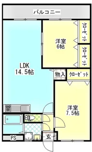 ユーミー光【1階】の間取り