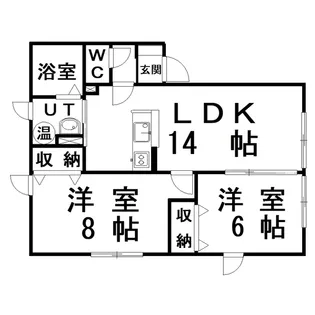 プレシャスコート【1階】の間取り