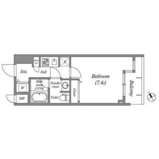 アーデン西天満【7階】の間取り