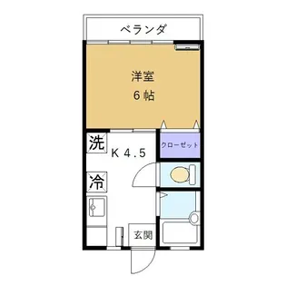 埼玉県所沢市泉町【アパート】の間取り