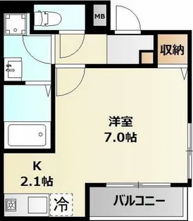 千葉県千葉市中央区弁天2【アパート】の間取り