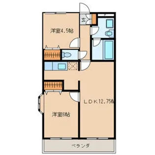 リリーガーデン【3階】の間取り