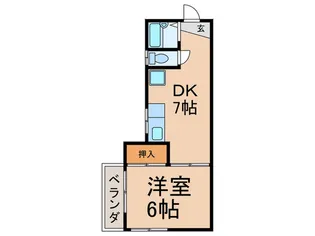 ビレッジ中落合【1階】の間取り